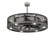 Paloma Golpe 12 Light Chandel-Air in Steel (57|167631)