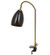 Sofisticato One Light Swing Arm Desk Lamp in Black Metal,Antique Brass (57|167595)
