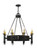 Sabrina Eight Light Chandelier in Black (57|167058)