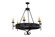 Lorenzo Six Light Chandelier in Black Metal (57|166957) Lorenzo Six Light Chandelier in Black Metal (57|166957)