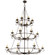 Estrella 24 Light Chandelier in Delmonico Bronze (57|166524)