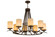 Octavia Eight Light Chandelier in Cajun Spice (57|165224)