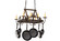 Barn Animals Eight Light Pot Rack in Coffee Bean (57|161017)