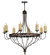 Bottini Eight Light Chandelier in Mahogany Bronze (57|160814)