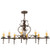 Monica Eight Light Chandelier in Gilded Tobacco (57|160713)