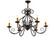 Jenna Six Light Chandelier in Custom (57|160446)