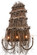 Terres Canard Five Light Wall Sconce in Natural Wood (57|158144)