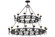 Majella 28 Light Chandelier in Antique Iron Gate (57|157277)