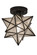 Moravian Star One Light Flushmount in Craftsman Brown (57|155264)