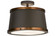Cilindro Four Light Semi-Flushmount in Oil Rubbed Bronze & Copper Accents (57|153345)