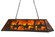 Personalized Nine Light Oblong Pendant in Timeless Bronze (57|147948)