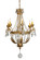 Antonia Six Light Chandelier in Brushed Gold (57|146785)