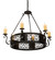 Liesel Six Light Chandelier in Blackwash (57|146660)