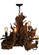 Driftwood Five Light Chandelier in Mahogany Bronze (57|144569)