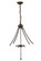 Mission Four Light Inverted Hanger in Antique Copper (57|142997)