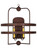 Aldari Two Light Wall Sconce in Rusty Nail (57|142242)