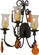 French Elegance Three Light Wall Sconce in Chestnut (57|137195)