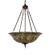 Tiffany Fishscale Three Light Pendant in Mahogany Bronze (57|135825)