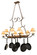 Laramie Eight Light Pot Rack in Custom (57|135409)