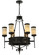 Lorenzo Six Light Chandelier in Gilded Tobacco (57|135392)