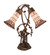 Stained Glass Pond Lily Two Light Table Lamp in Mahogany Bronze (57|134637)
