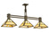 T'' Mission'' Three Light Island Pendant in Timeless Bronze (57|132896)