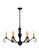 Emory Six Light Chandelier in Coffee Bean (57|127878)