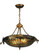 Greenbriar Oak Two Light Inverted Pendant in Antique Copper (57|126286)
