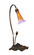 Amber/Purple Pond Lily One Light Accent Lamp in Mahogany Bronze (57|12460)