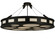 Geo 12 Light Semi-Flushmount in Blackwash (57|122670)
