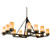 Parker 12 Light Chandelier in Rustic Iron (57|121079)