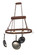 Harmony Two Light Pot Rack in Rusty Nail (57|120183)