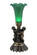 Green One Light Mini Lamp in Mahogany Bronze (57|12002)