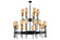 Fantasy 24 Light Chandelier in Textured Black (57|118829)