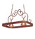 Elana Two Light Pot Rack in Rust (57|117636)