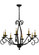 Sienna Eight Light Chandelier in Blackwash (57|115923)