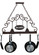 Bon Appetit Two Light Pot Rack in Cajun Spice (57|115648)