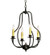 Epare Four Light Chandelier in Blackwash (57|115627)
