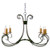 Elon Six Light Chandelier in Rusty Nail (57|115240)