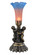 Pink/Blue One Light Mini Lamp in Antique Brass (57|11098)