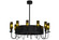 Tuscan Vineyard 12 Light Chandel-Air in Black Metal (57|110041)