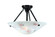 Metro Fusion Two Light Semi-Flushmount in Black Metal (57|109968)