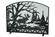 Moose Creek Fireplace Screen in Black Metal (57|109212)