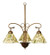 Willow Three Light Chandelier in Mahogany Bronze (57|103042)