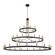 Clayton 45 Light Chandelier in Matte Black w/ Brass (102|NSH-8049-MBBR)