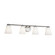Fusion Four Light Bath Bar in Brushed Nickel (102|FSN-8034-OPAL-NCKL)