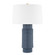 Broderick One Light Table Lamp in Aged Brass/Grey Blue Reactive Ceramic (70|L1956-AGB/CGR)