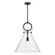 Emerson One Light Pendant in Matte Black/Clear Glass (452|PD412518MBCL)