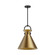 Emerson One Light Pendant in Matte Black/Aged Gold (452|PD412014MBAG)