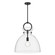 Waldo One Light Pendant in Matte Black/Clear Glass (452|PD411818MBCL)